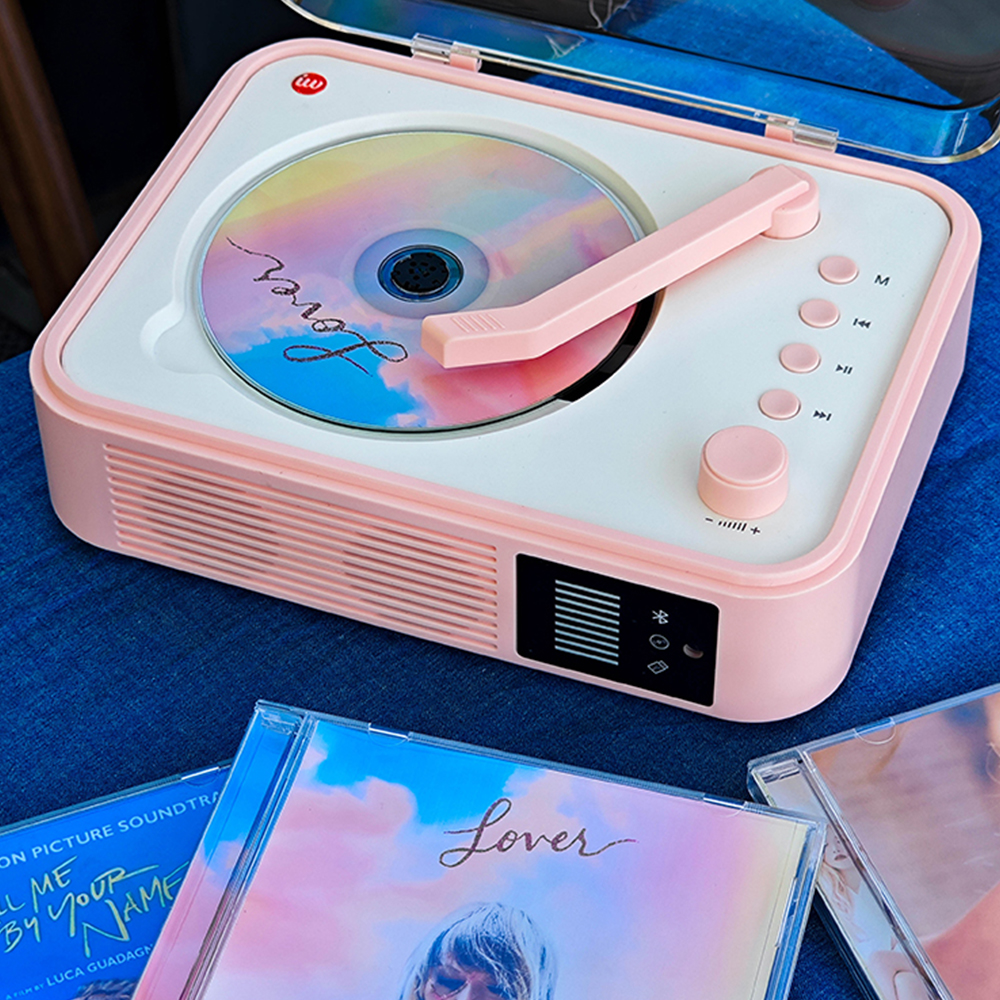 휴대용 CD 플레이어 블루투스 오디오 감성 레트로 - 상품 이미지