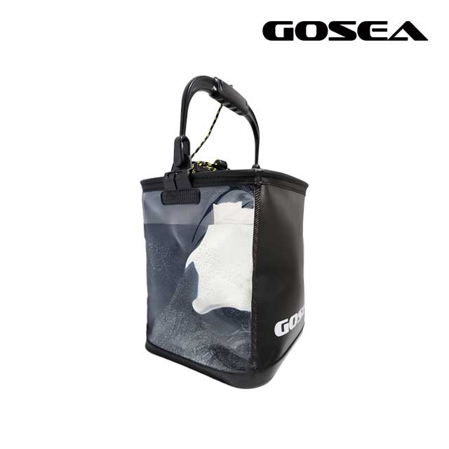 GOSEA 시크 블랙 두레박 GSF-B02 접이식 투명 살림통 20cm - 상세 이미지 5
