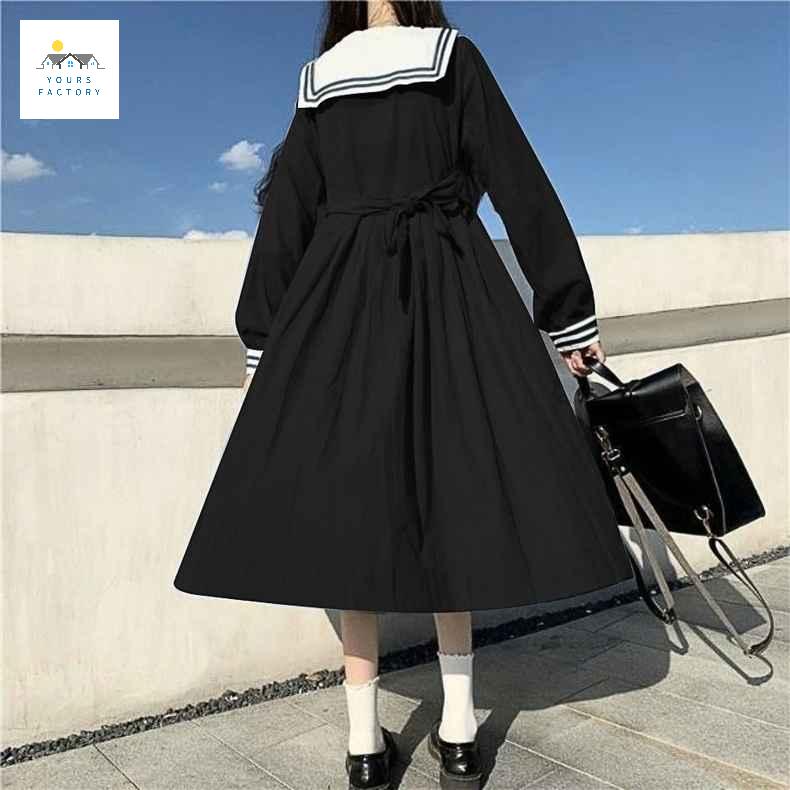 세트 졸업사진 일본 흑세라복 코스프레 코스튬 교복 - 상세 이미지 2