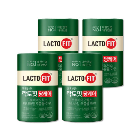 종근당 락토핏 락토픽 당케어 유산균 라토피 라토픽 혈당유산균 혈당케어 바나바잎 4개