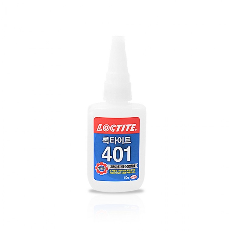401 강력 금속접착제 순간 가죽접착제 접착제 록타이트 투명접착제 세라믹접착제 플라스틱접착제 50g : 텐글로우