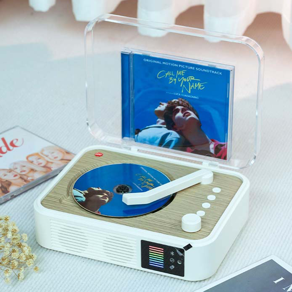 휴대용 CD 플레이어 블루투스 오디오 감성 레트로 - 상세 이미지 5