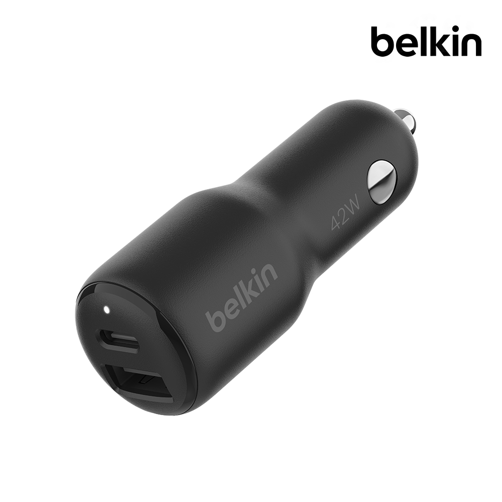 벨킨 42W USB C타입 PD 3.1 PPS 듀얼 차량용 충전기 CCB005 아이폰17 16 15 14 갤럭시 S25 아이패드 호환 - 메인 이미지
