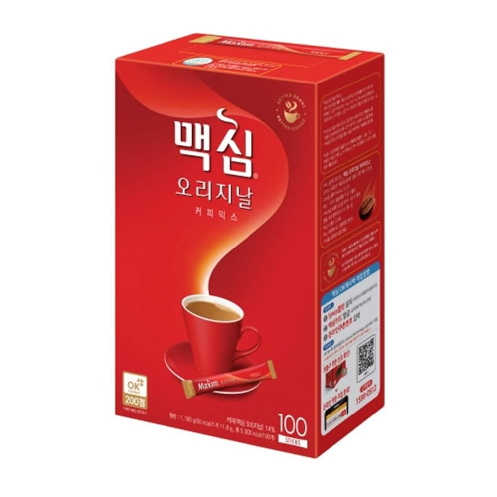 맥심오리지날 100T 커피 믹스 코코넛오일 오리지널 : 하우스주니