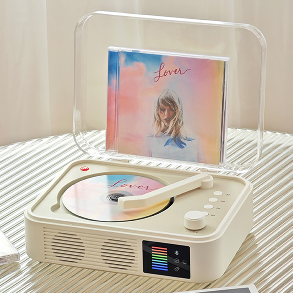 휴대용 CD 플레이어 블루투스 오디오 감성 레트로 이미지 6