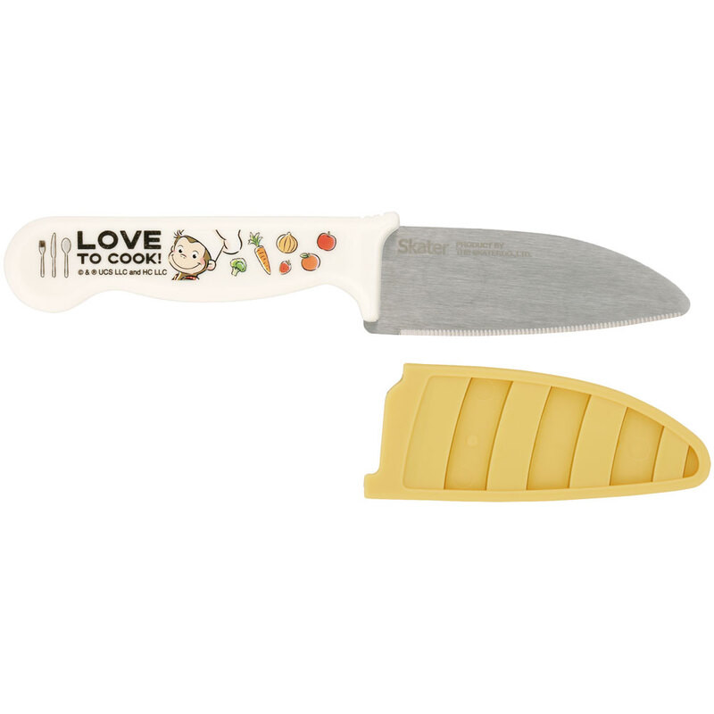 [발주상품 2~4 영업일 후 발송예정] 스케이터 원숭이 조지 캐릭터 어린이 안전 식칼 주방칼 HK2 - 하카타몰