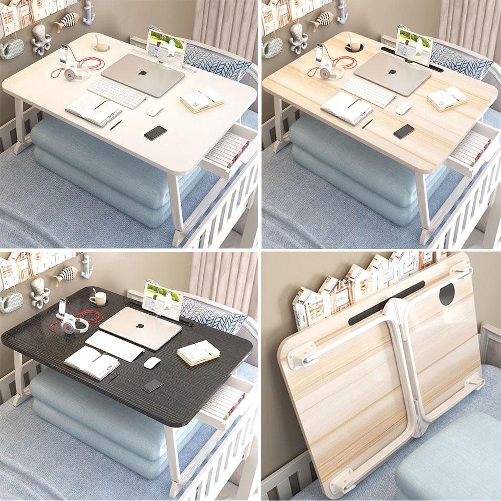 접이식 좌식 테이블 다용도 1인용 서랍식 미니 식탁 트레이