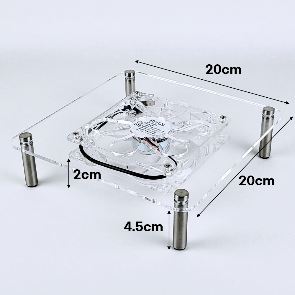 120mm 오인페 미니피씨 앰프 허브 USB 저소음 쿨러 쿨링팬 (스퀘어) - 상세 이미지 3