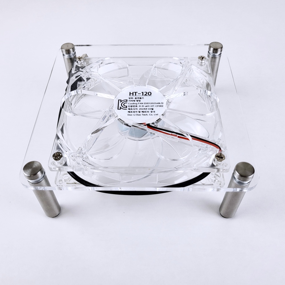 120mm 오인페 미니피씨 앰프 허브 USB 저소음 쿨러 쿨링팬 (스퀘어) - 상세 이미지 5