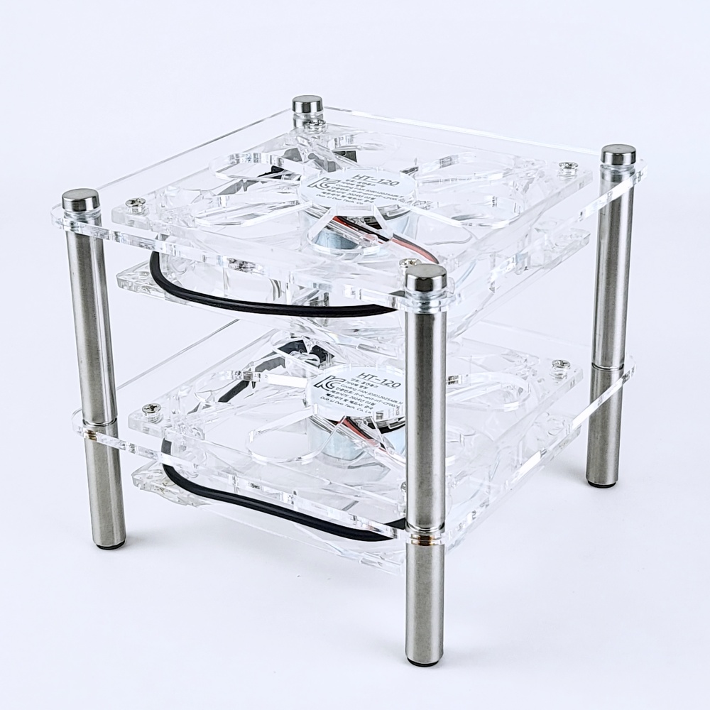 120mm 오인페 미니피씨 앰프 허브 USB 저소음 쿨러 쿨링팬 (스퀘어) - 상세 이미지 4