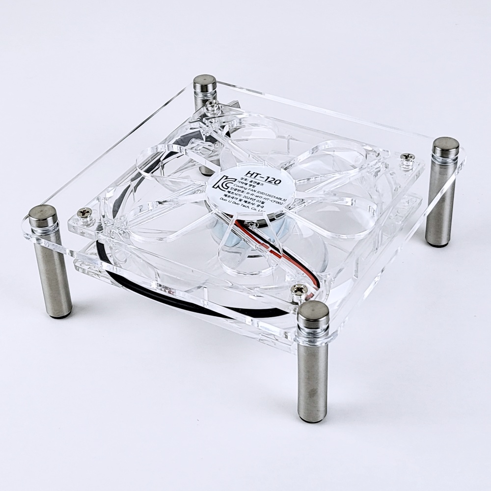 120mm 오인페 미니피씨 앰프 허브 USB 저소음 쿨러 쿨링팬 (스퀘어) - 상품 이미지