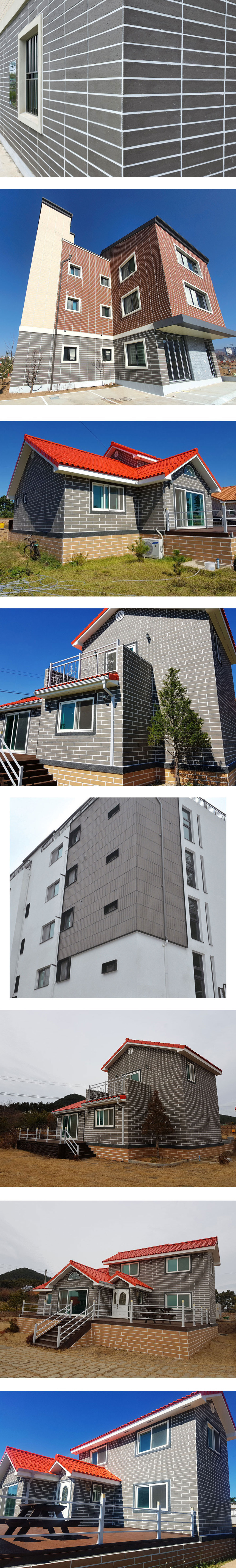 올라운더 점토타일 600x115x11T 그레이 / 하다건재 테라코타타일