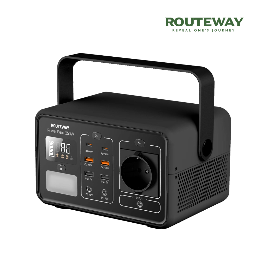루트웨이 휴대용 파워뱅크 보조배터리 PB250W 캠핑용 14.4V 15600mAh 차박 아웃도어 낚시용 - 상세 이미지 3