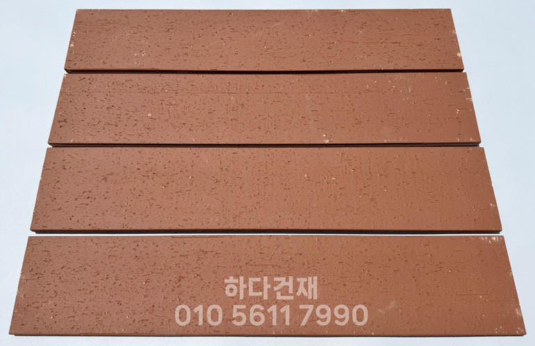 올라운더 점토타일 600x115x11T 레드 / 하다건재 테라코타타일