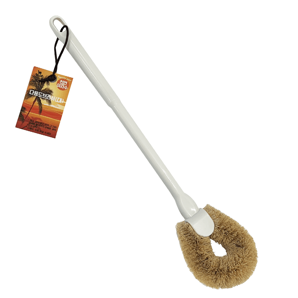 코코넛 둥근 야자솔 야자수 다용도 브러쉬 주방 욕실 청소 세척솔 (대)