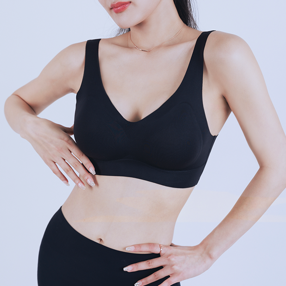 HNF 심리스브라 노와이어 일체형 볼륨업 패드 브라탑 여자 속옷 - 상세 이미지 3