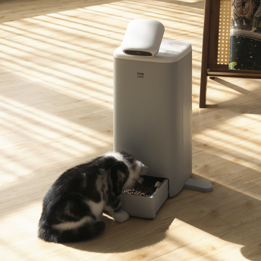 펫쭈 고양이 AI 자동급식기 강아지 360도 회전 카메라 반려동물 펫