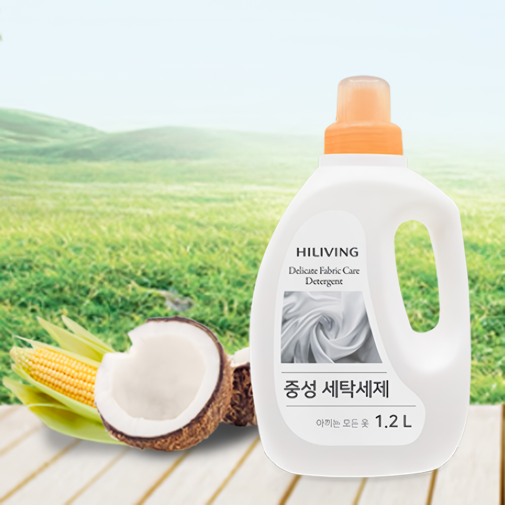 하이리빙 중성 세탁세제 식물유래 덴마크 효소과학 1.2L - 상세 이미지 3