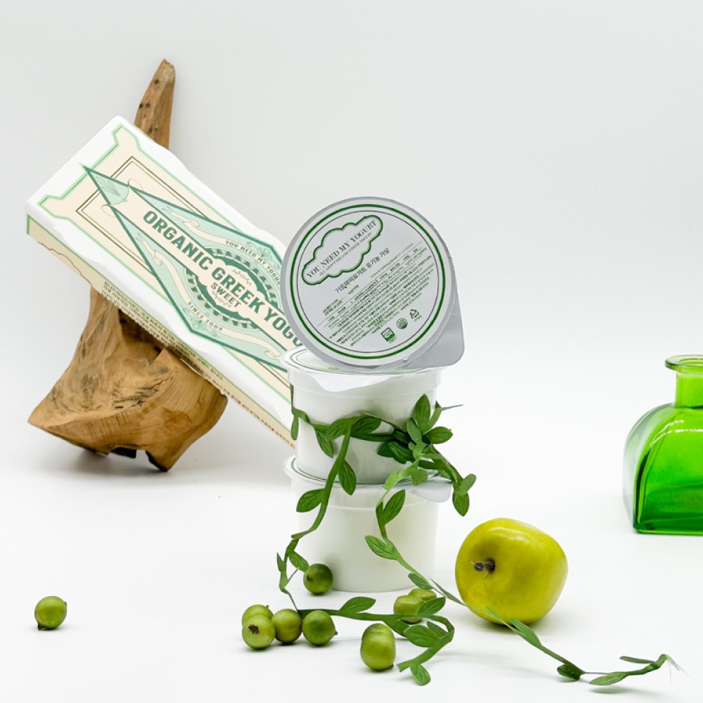 유니드마이 유기농 꾸덕한 그릭요거트 저칼로리 가당 무가당 떠먹는 유산균요거트 100g 3개