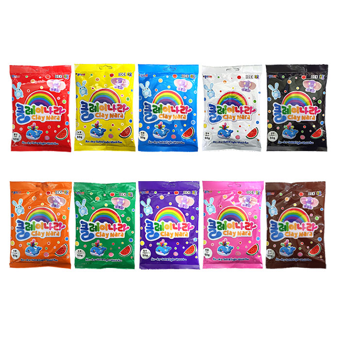 종이나라 클레이나라 50g 10종세트 - 상품 이미지