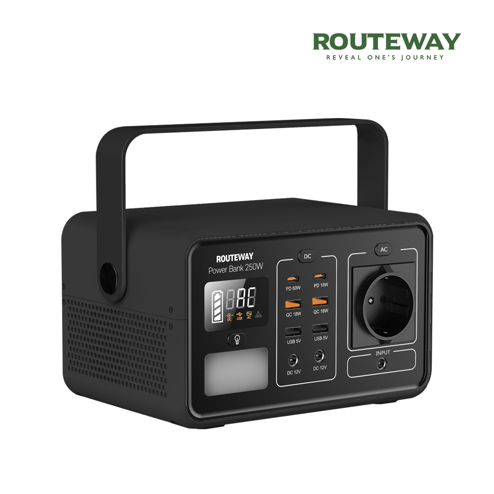 루트웨이 휴대용 파워뱅크 보조배터리 PB250W 캠핑용 14.4V 15600mAh 차박 아웃도어 낚시용 - 상세 이미지 2