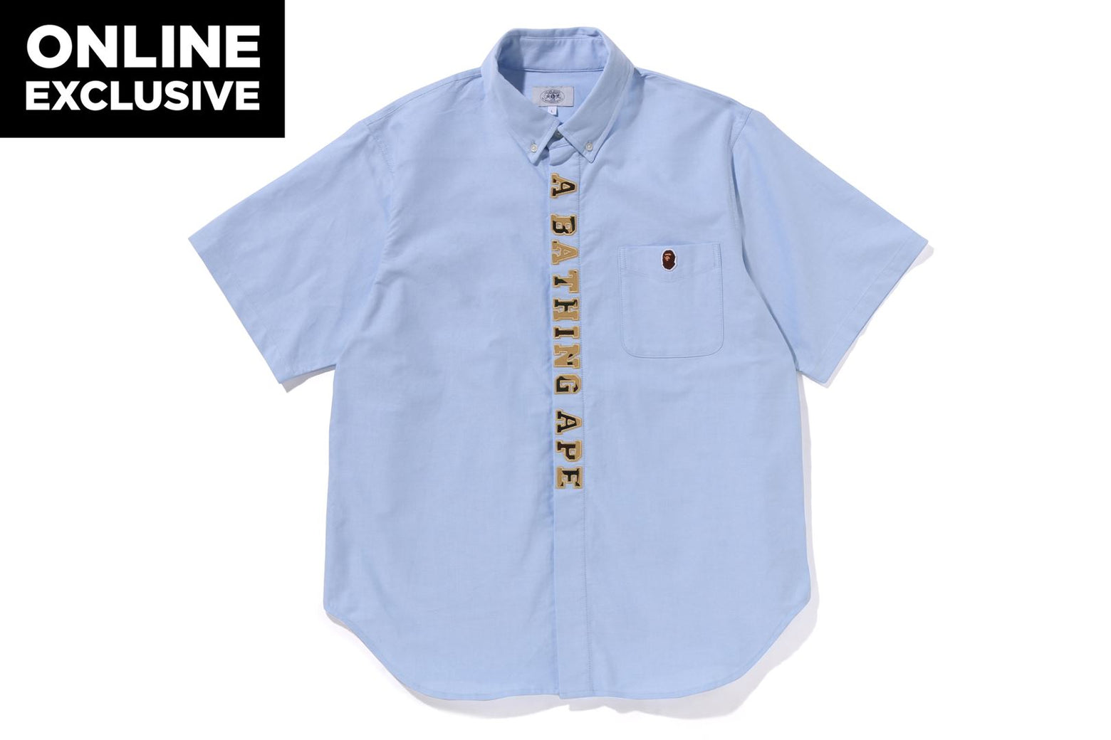 베이프 반팔셔츠 1ST CAMO APPLIQUE OXFORD BD SHIRT 1K25-132-001 - 상세 이미지 4