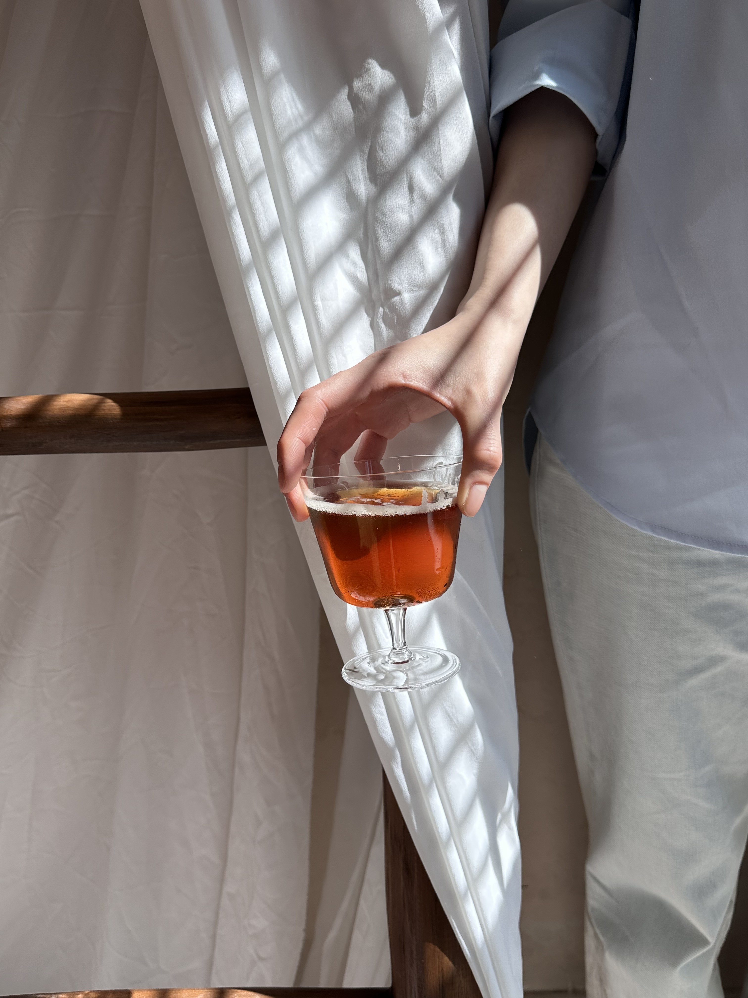 오블릭 칵테일잔 온더락 맥주잔 카페유리컵 290ml - 상세 이미지 4
