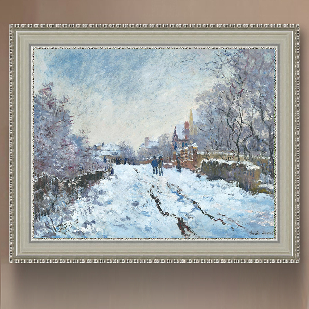 꽃이 만발한 초원 53X41 cm 812 앤티크 실버액자 모네 명화 그림 이미지 6