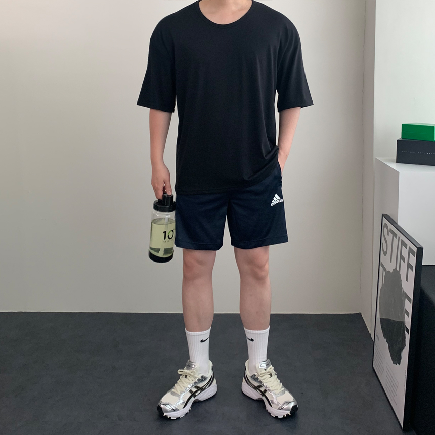머슬핏반팔 헬스오버핏 헬창옷 헬스티셔츠 면티 - 상세 이미지 2