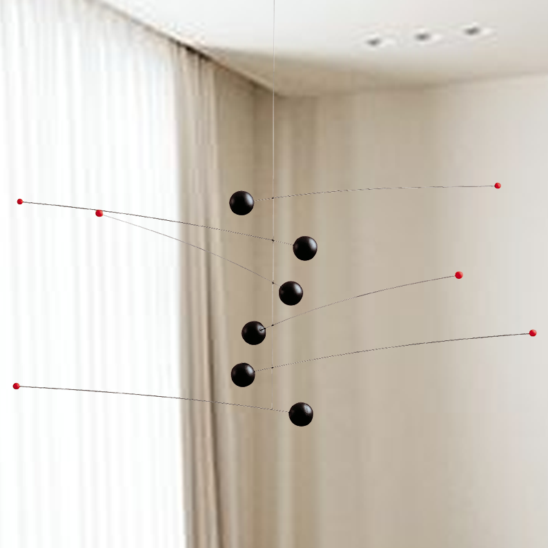 플렌스테드 모빌 미래 블랙 Flensted Mobiles - Futura black 이미지 8