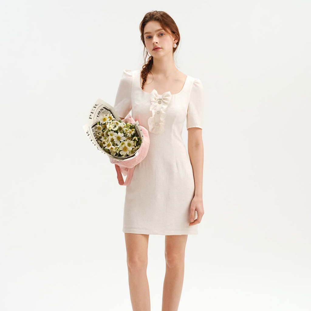 [신스덴] 모던 러플 미니원피스