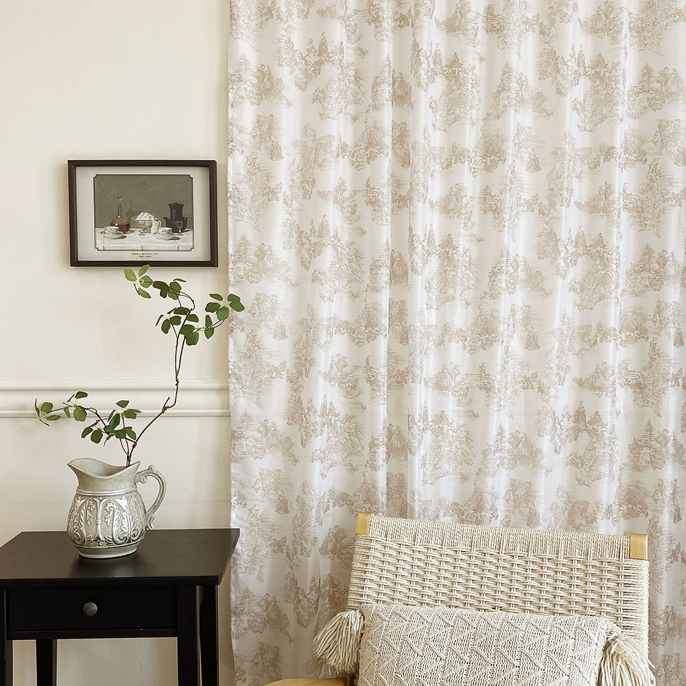 사라하우스 뜨왈드주이 엔틱 프랑스 프렌치 명화 가리개 가림막 커튼