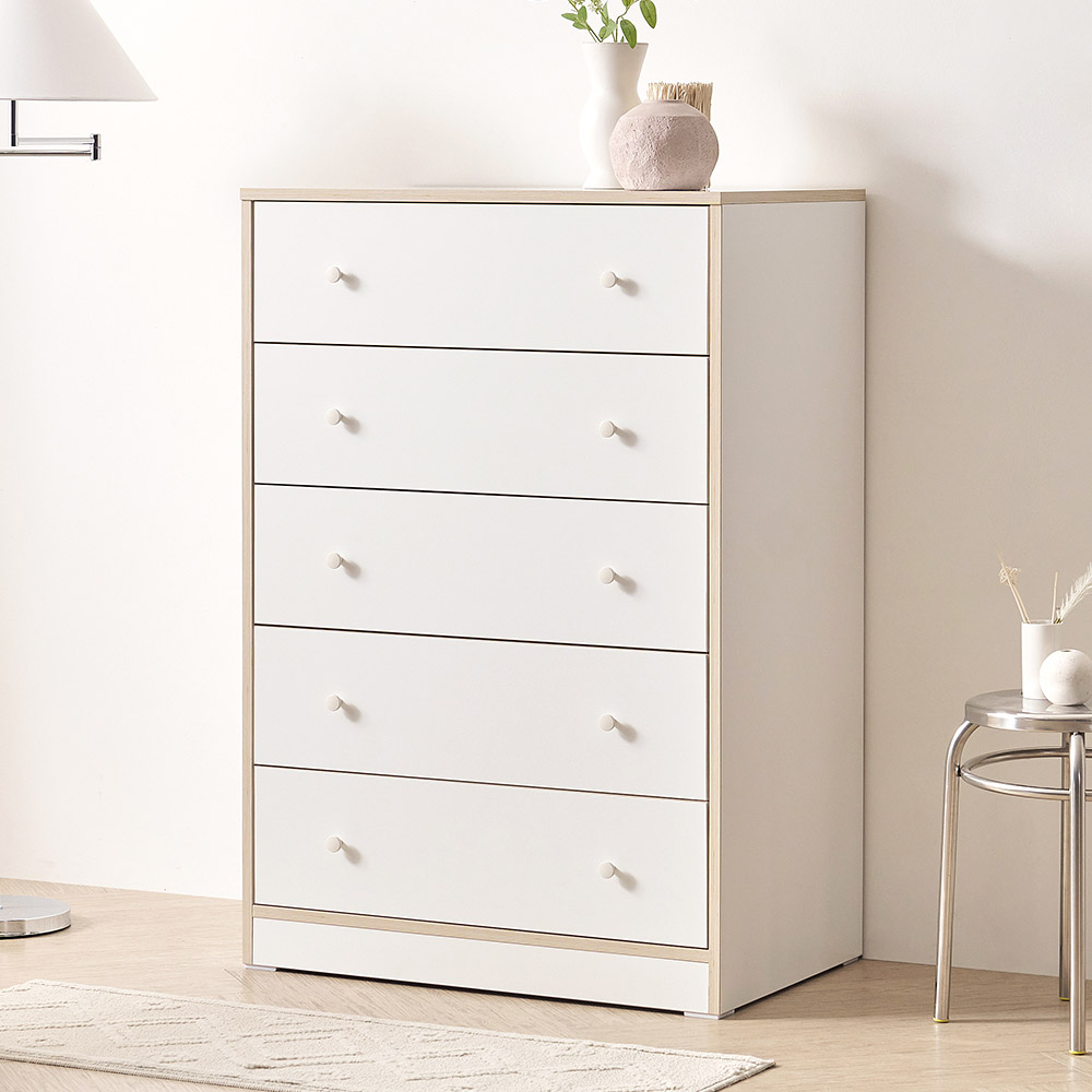 로즈스텔라 800폭 5단 서랍장 - 상세 이미지 2