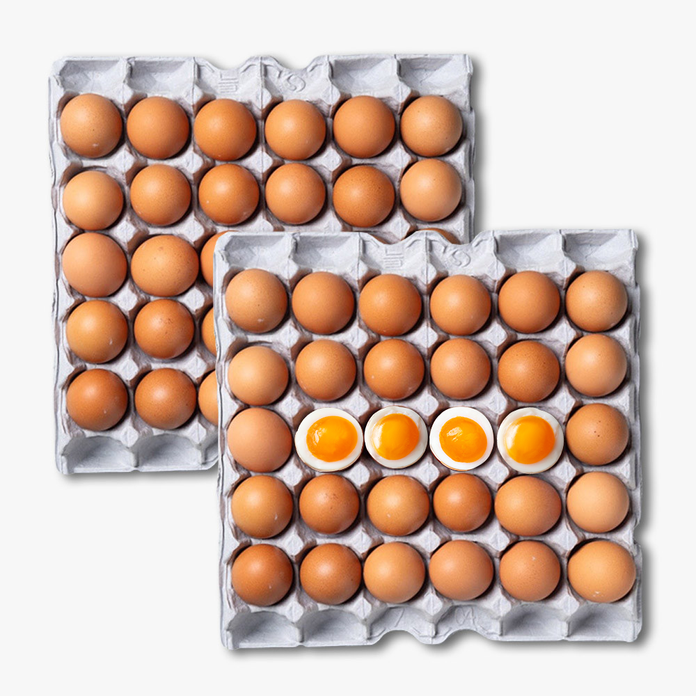 진짜 촉촉한 반숙계란 반숙란 30구+30구 (총2판)