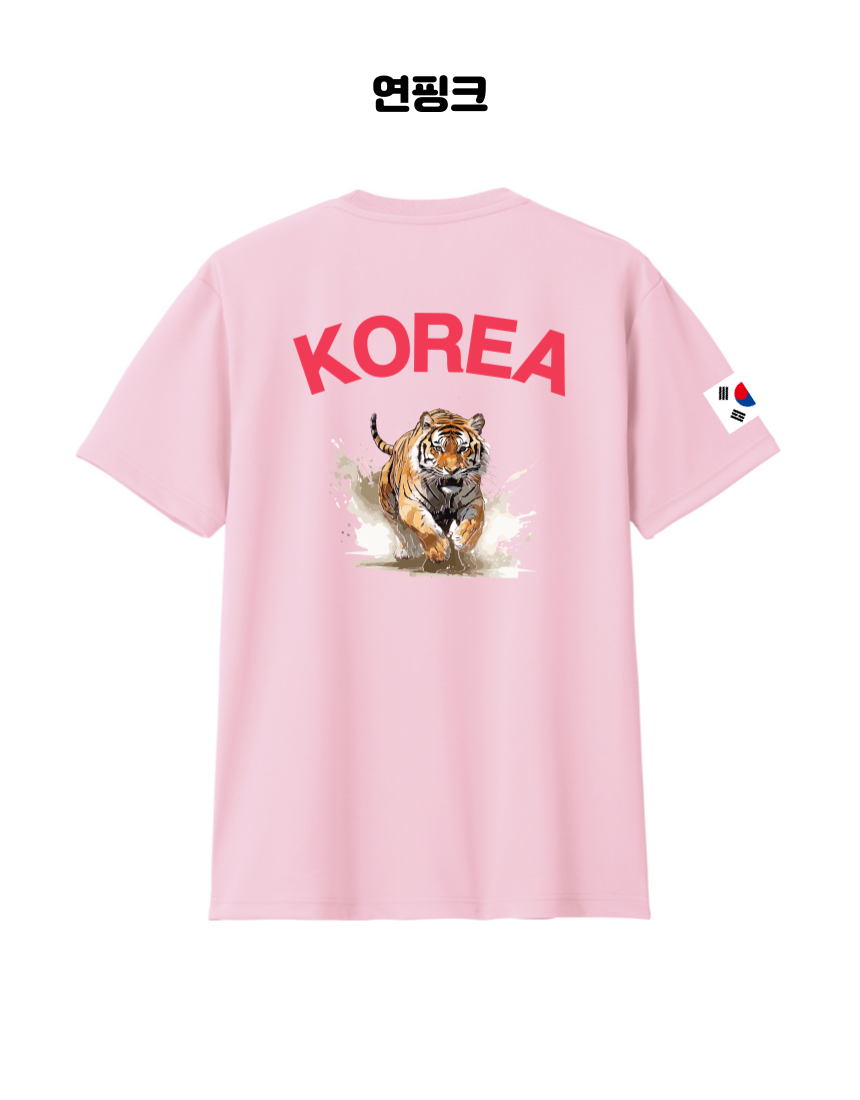 코리아타이거 기능성 스포츠 티셔츠 반팔 운동복 런닝 코리아아미 로카티 블랙, LL 이미지 6