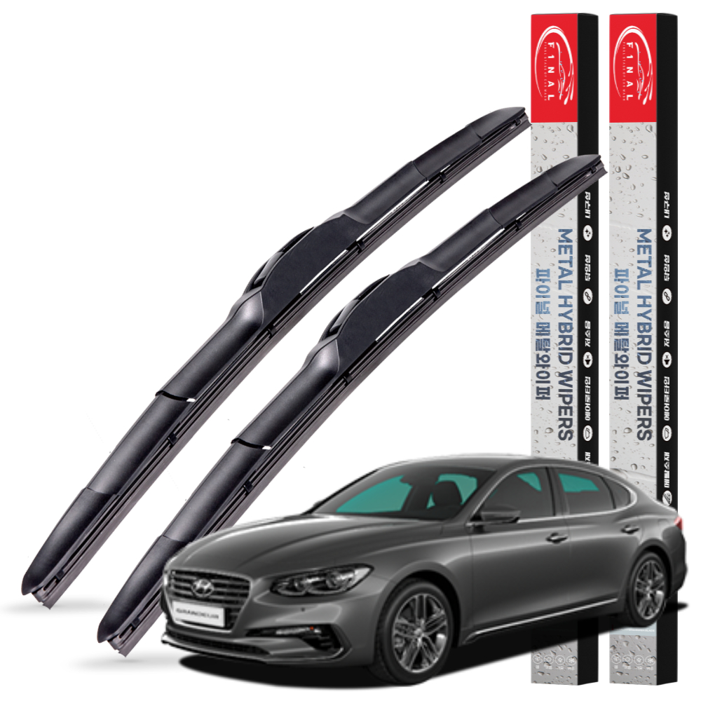1+1 현대 자동차 그랜저 전차종 메탈 하이브리드 와이퍼 윈도우브러쉬 3S 650+450mm - 상세 이미지 2