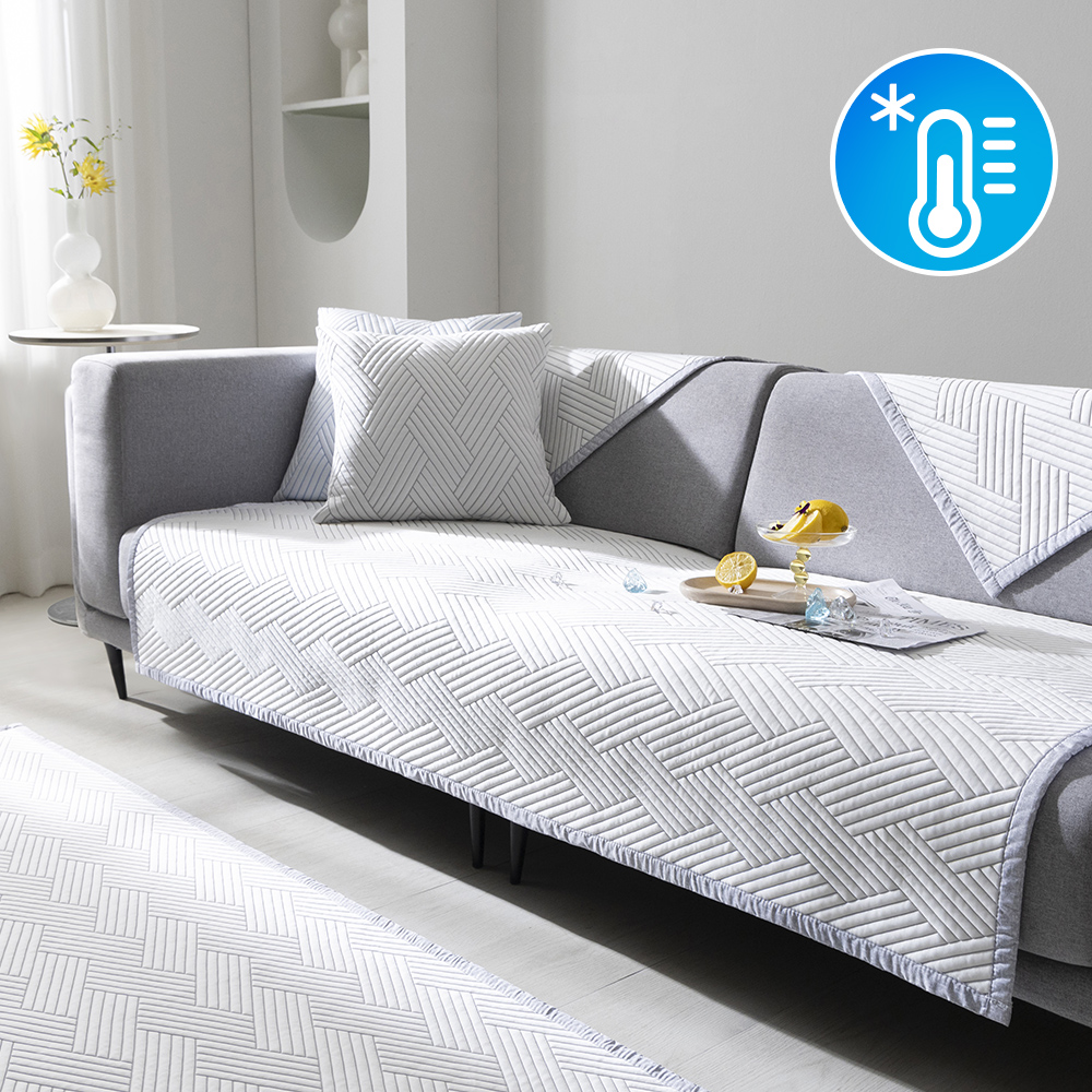 아이스쿨 냉감 매쉬 와이드 넓은 여름 소파패드 쇼파커버 65x180cm