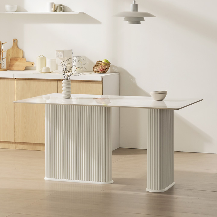 헤이몰리 다프네 포세린 통 세라믹 사각 템바보드 4인용 식탁 테이블 1400 - 상세 이미지 2