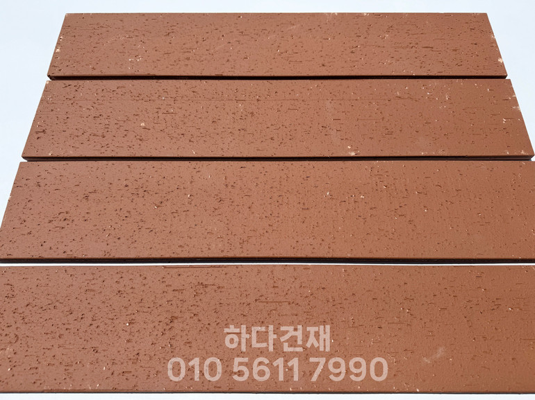 올라운더 점토타일 600x115x11T 레드 / 하다건재 테라코타타일