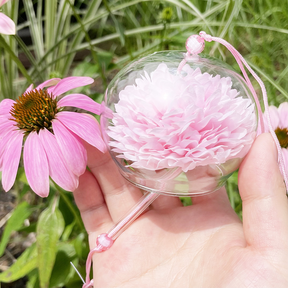 꽃 후우링 일본 유리 풍경 후링 후우린 유리종 현관 문 종 윈드차임벨 국화