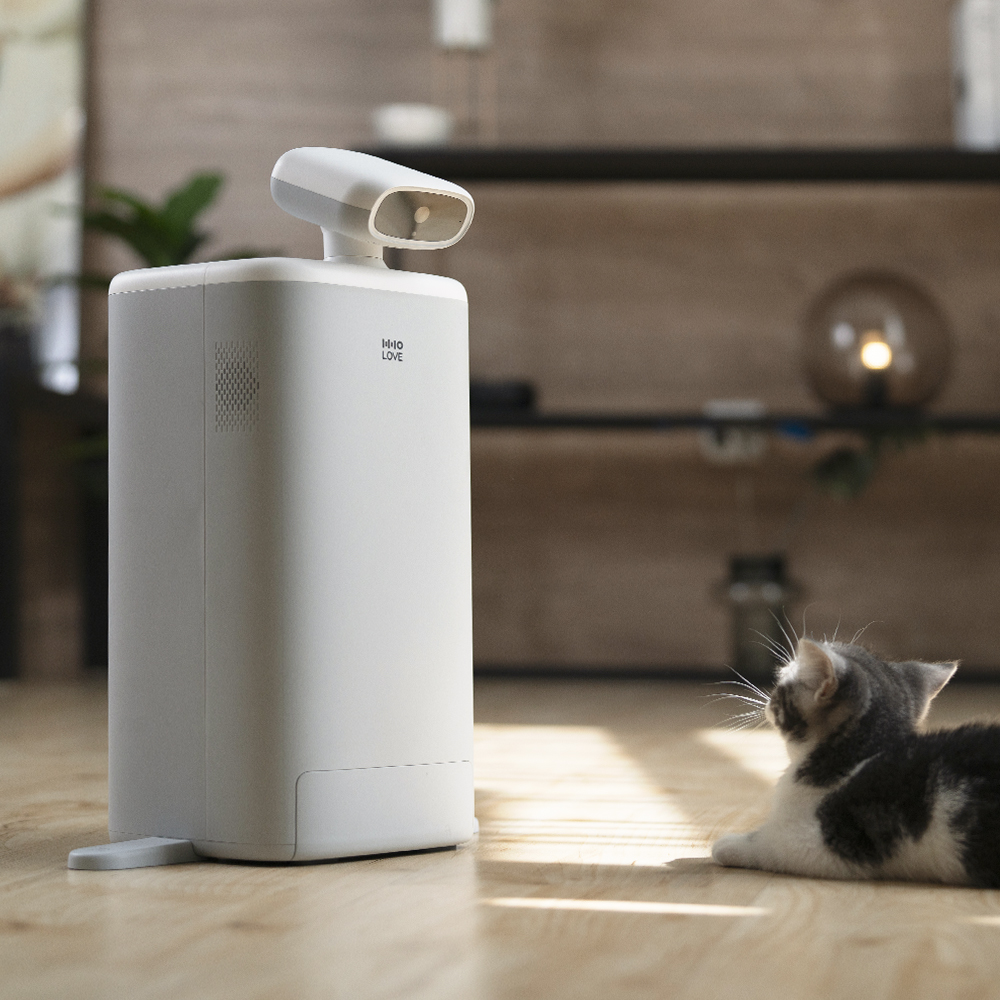 펫쭈 고양이 AI 자동급식기 강아지 360도 회전 카메라 반려동물 펫