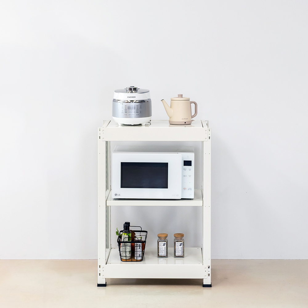 스타크 전자레인지선반 렌지대 오븐 다이 밥솥 선반 수납장 3단 600450900