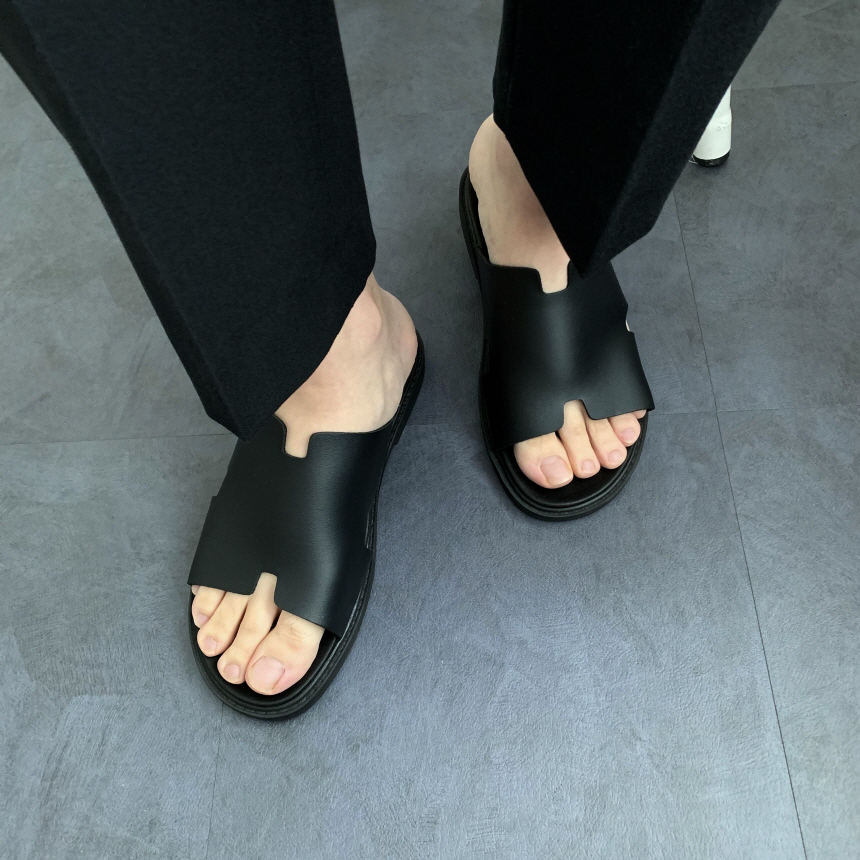 남자슬리퍼 키높이3cm 사무실 여름 통굽 슬리퍼 이미지 6