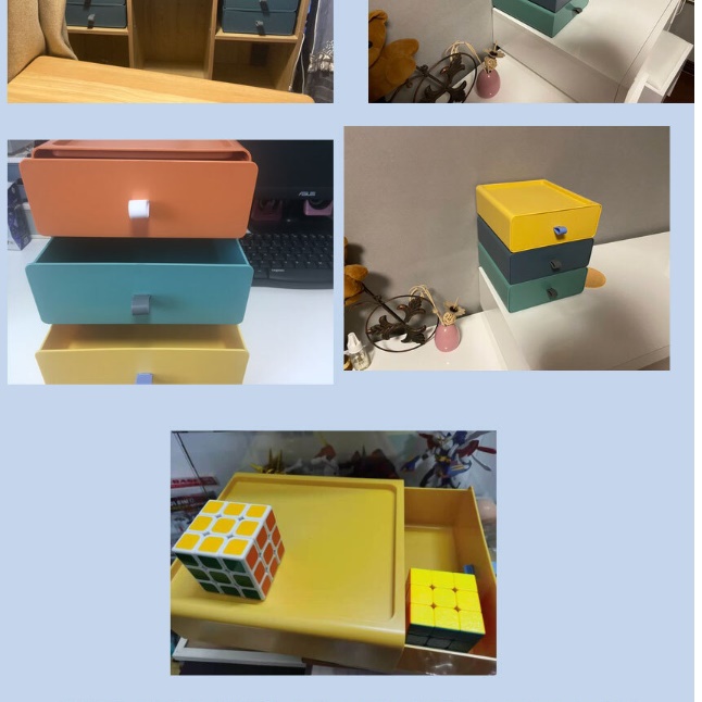 가벼운 서랍장 소형 서랍장 낮은 매장 원룸 작은 서랍장 1단 - 상세 이미지 4