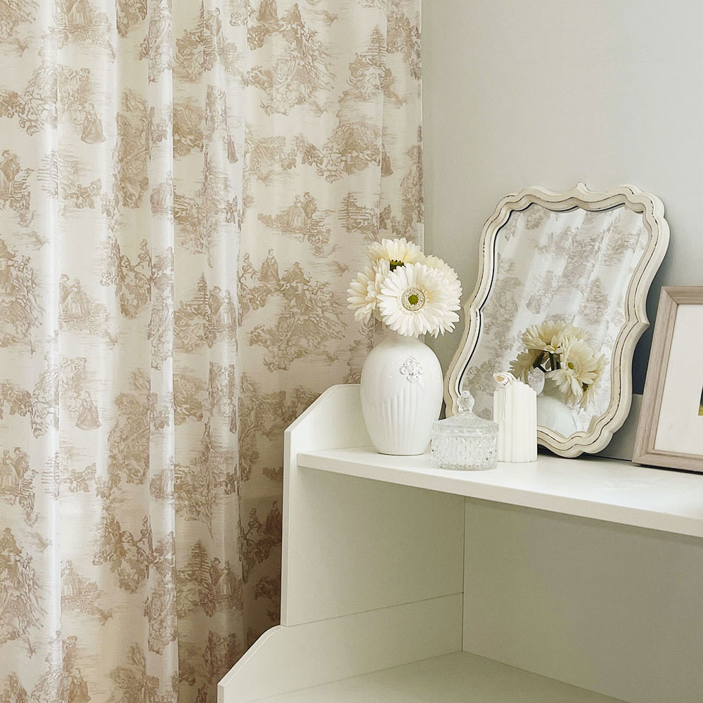 사라하우스 뜨왈드주이 엔틱 프랑스 프렌치 명화 가리개 가림막 커튼