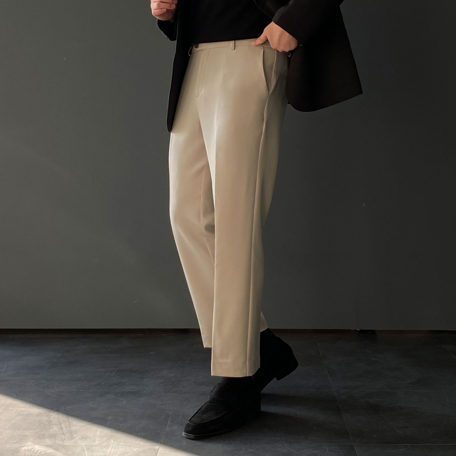 1+1 남자슬랙스 정장바지 기지바지 구김없는슬랙스 - 상세 이미지 5