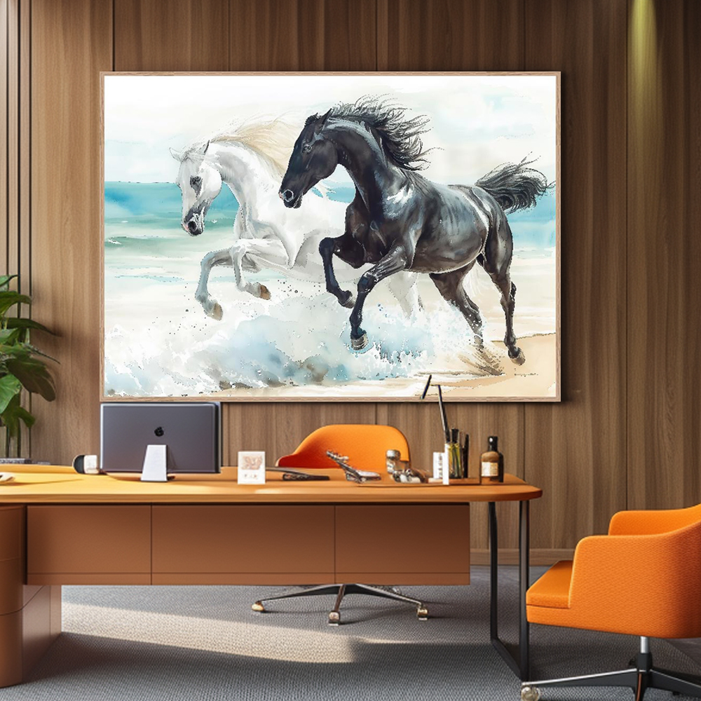 풍운의질주 A3 42X29.7cm 무광오크 알루미늄액자 말그림 - 상세 이미지 4