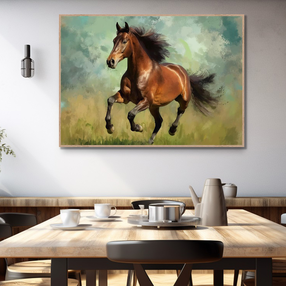 풍운의질주 A3 42X29.7cm 무광오크 알루미늄액자 말그림 - 상세 이미지 3