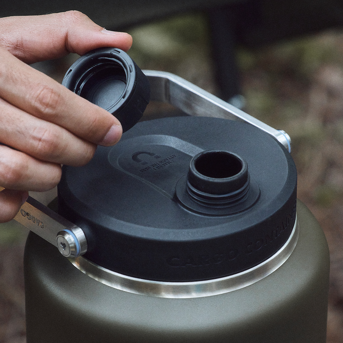 카고컨테이너 캠핑 워터 저그 얼음통 휴대용 텀블러 3.8L, 베이지