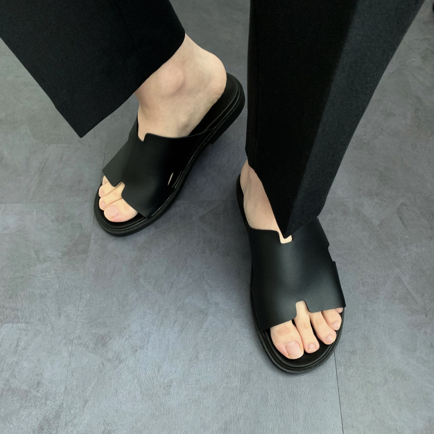 남자슬리퍼 키높이3cm 사무실 여름 통굽 슬리퍼 - 상세 이미지 2